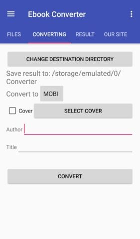 Android 版 Ebook Converter