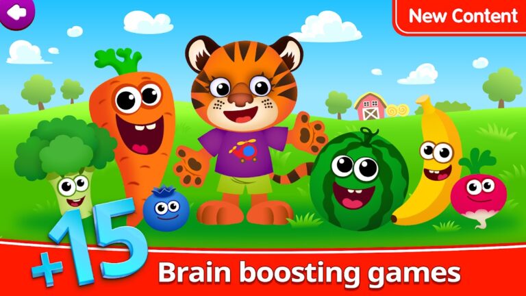 Android 版 趣味食物 123！ 兒童遊戲：寶寶學數字和趣味數學遊戲