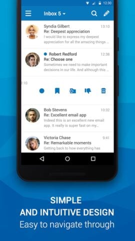 Email app de Outlook e outros para Android