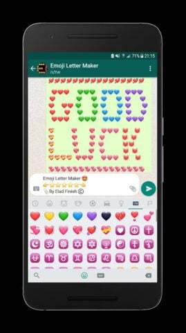 Android için Emoji Letter Maker