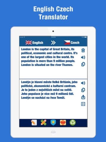 iOS용 체코 어 번역 및 사전