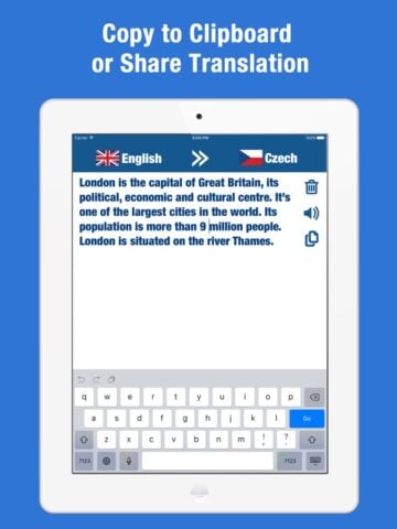 Русско-чешский переводчик для iOS