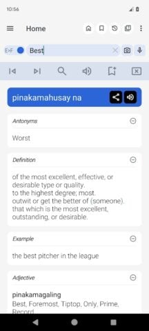 Android için English Filipino Dictionary