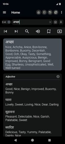 Android 版 English Hindi Dictionary