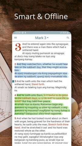 English Tagalog Bible Offline لنظام Android