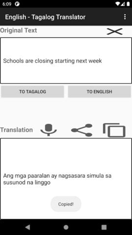 English – Tagalog Translator cho Android