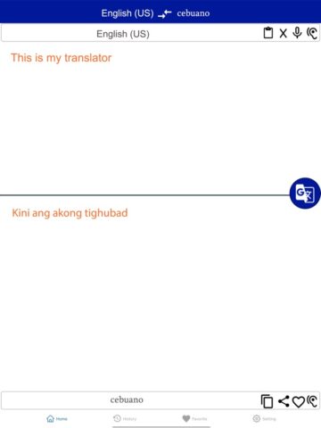 iOS 版 English To Cebuano Translation