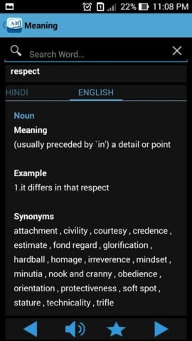 English to Hindi Dictionary สำหรับ Android