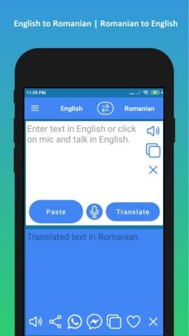 Traducere engleză română per Android