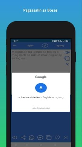 English to Tagalog Translator para Android