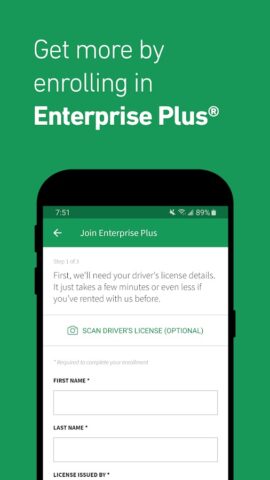 Enterprise Car Rental لنظام Android