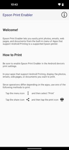 Epson Print Enabler pour Android
