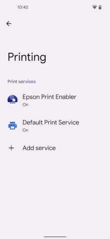 Android 用 Epson 印刷サービス プラグイン