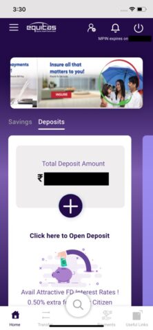 Equitas Mobile Banking for iOS