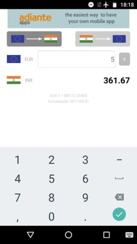 Euro to Indian Rupee pour Android
