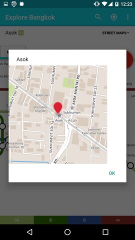 Explore Bangkok BTS & MRT map for Android