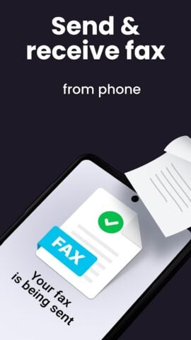 Android 用 FAX App: 携帯電話からFAXを送信