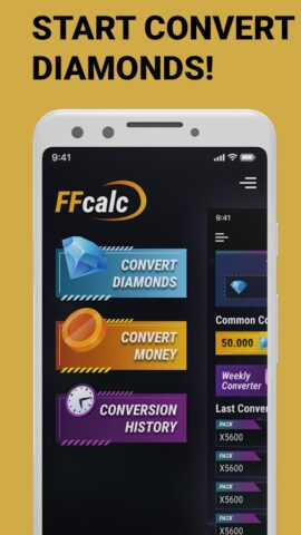 FFCalc | Diamonds Calc Convert per Android