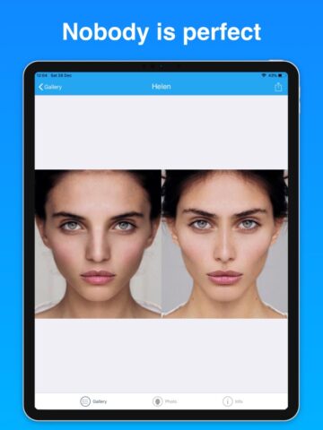 simetria de rostro para iOS