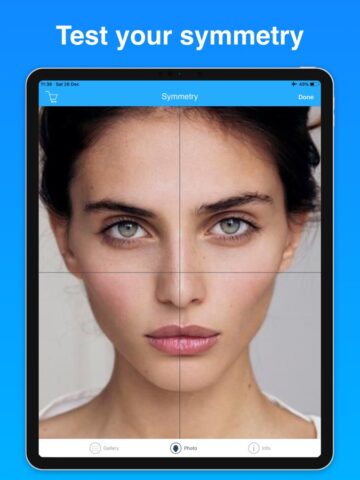 simetria de rostro para iOS