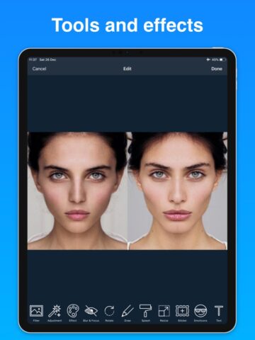 Face Symmetry:nobody’s perfect for iOS