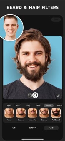 FaceLab AI: برنامج تعديل الوجه لنظام iOS