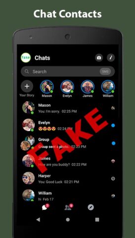 Android 用 Fake Chat Conversation – prank