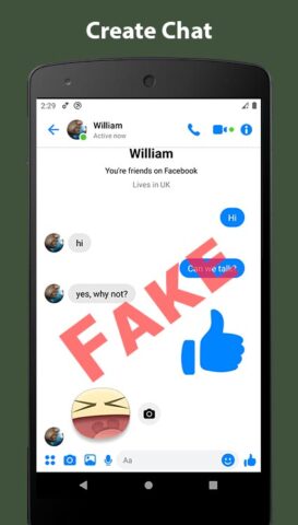 Fake Chat Conversation – prank per Android