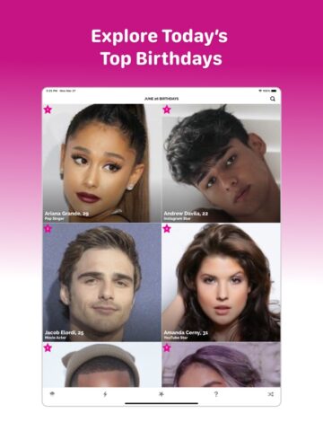 Famous Birthdays สำหรับ iOS