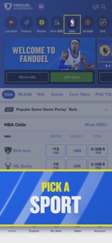 iOS 用 FanDuel Sportsbook & Casino