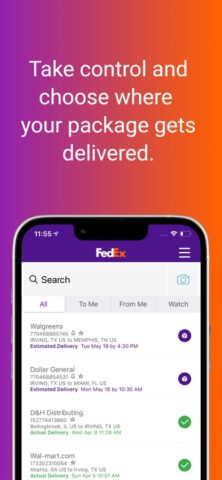 FedEx Mobile สำหรับ iOS