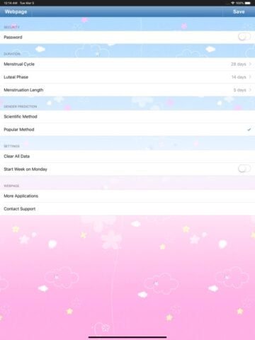 Fertility & Period Tracker for iOS
