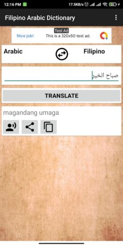Filipino Arabic Dictionary for Android