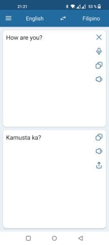 Android 用 フィリピン人の英語翻訳