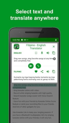 Filipino – English Translator per Android