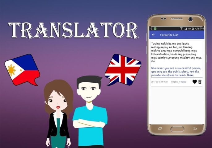 Filipino To English Translator untuk Android