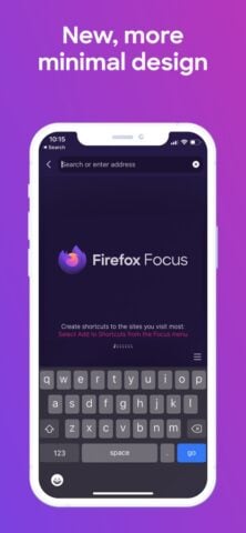Firefox Focus: Privacy browser สำหรับ iOS