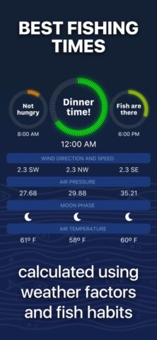 Fishing Forecast – TipTop App لنظام iOS