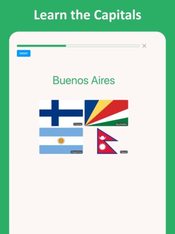 iOS için Bayrakları ve başkentleri