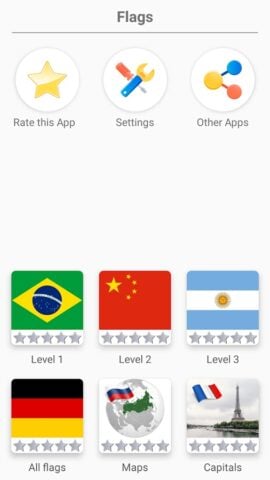 Drapeaux de tous les pays pour Android