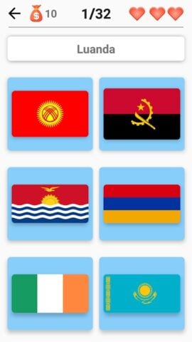 Android용 세계의 모든 국가의 깃발 : 퀴즈