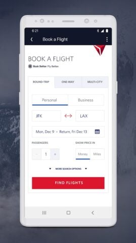 Fly Delta per Android