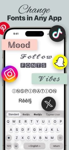 iOS için Fonts Art – iPhone için klavye