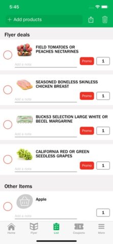 iOS용 Food Basics