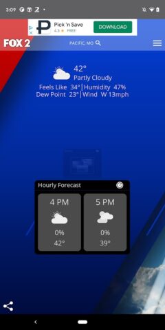 Fox 2 St Louis Weather per Android