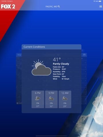iOS 用 Fox 2 St Louis Weather
