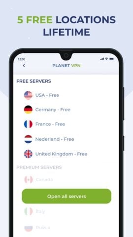Android 版 Free VPN Proxy by Planet VPN