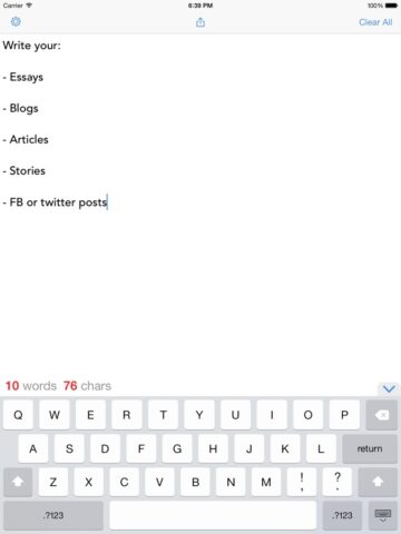 Free Word Count for iOS