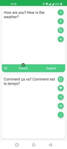 French – English Translator per Android