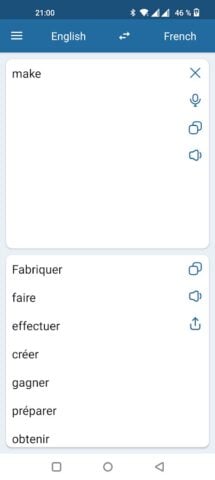 الإنجليزية الفرنسية المترجم لنظام Android